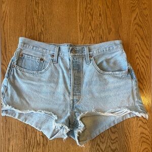 Levi's Light Blue Jean Shorts